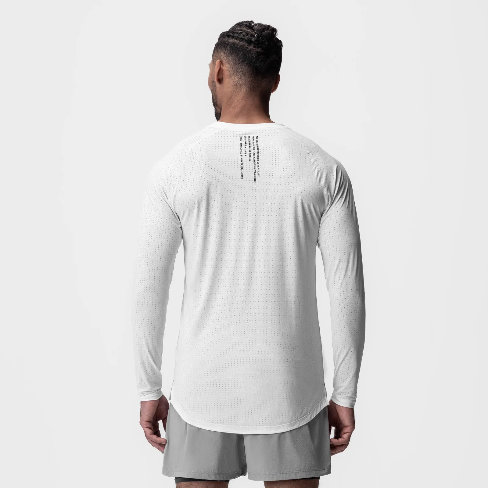 Odor Resistant 0947. Laser-Vent? Established Long Sleeve - White