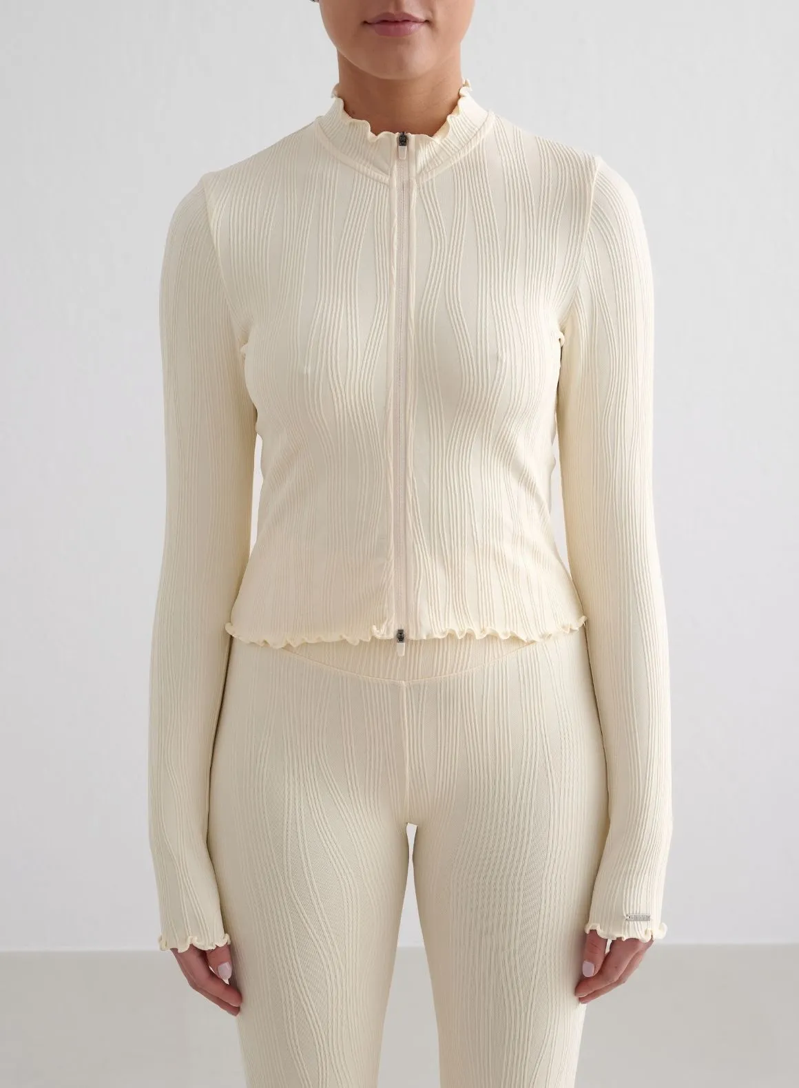 Almond White Tulip Zip Jacket watch