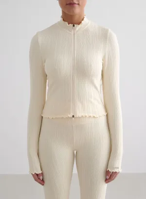 Almond White Tulip Zip Jacket watch