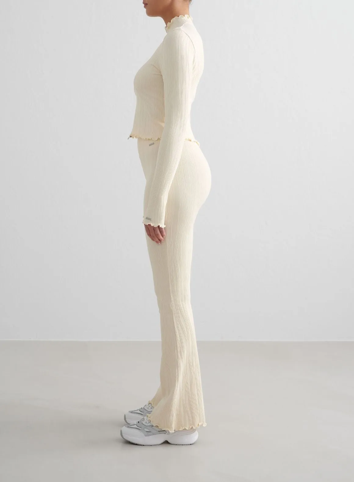 Almond White Tulip Zip Jacket Hot Weather