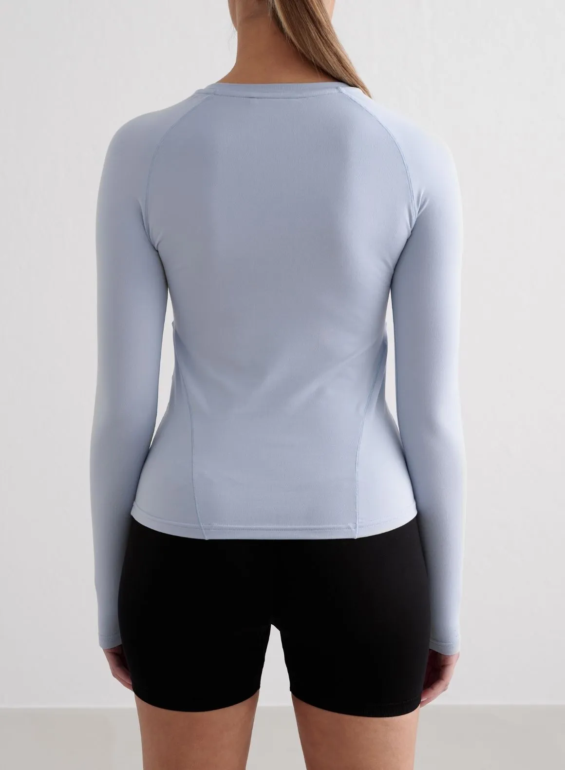 Yoga enthusiast Cloudy Blue Soft Basic Long Sleeve