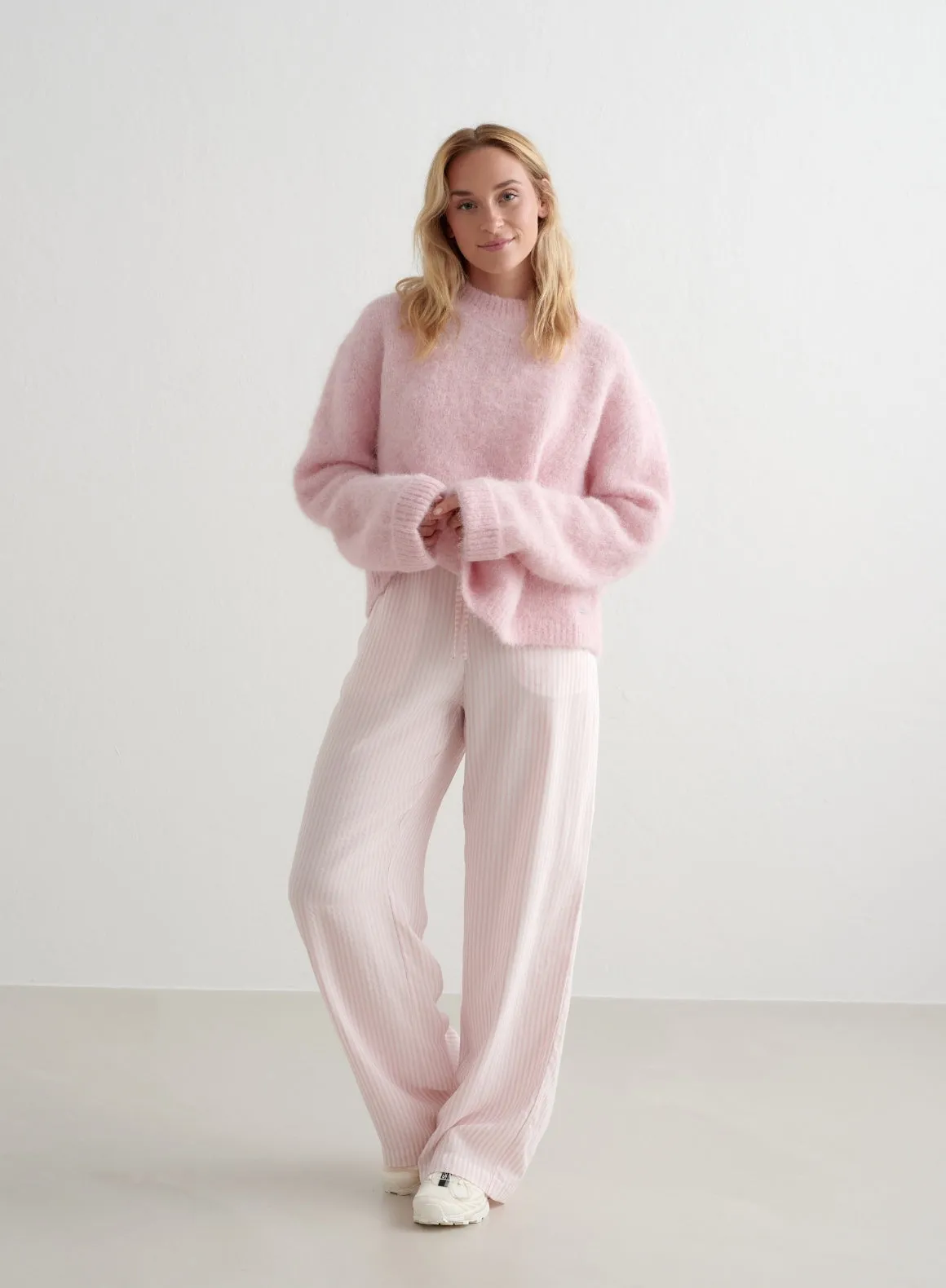 Mid range Winter Bloom Alpaca Knit Sweater