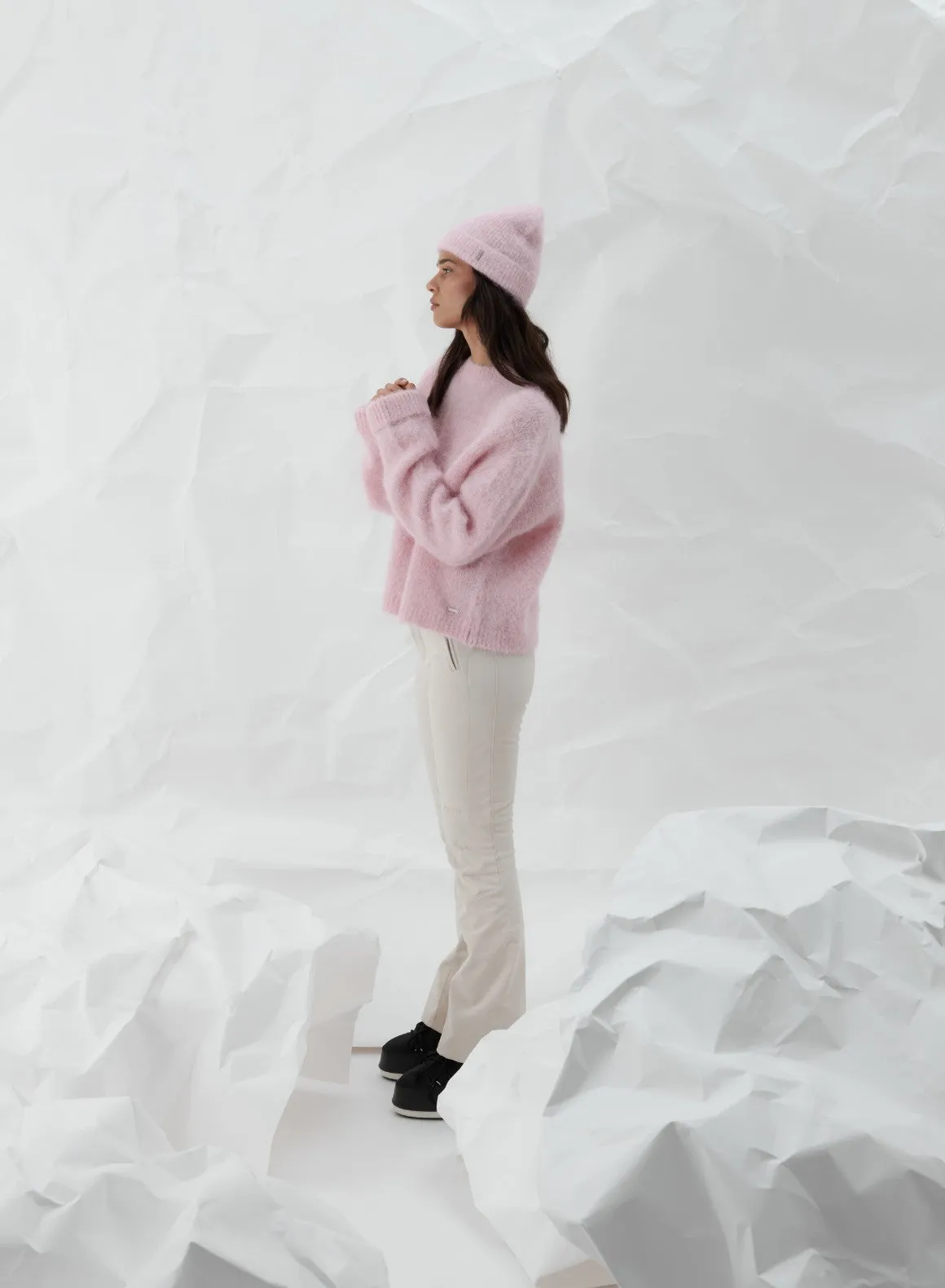 Classroom Organza Winter Bloom Alpaca Knit Sweater