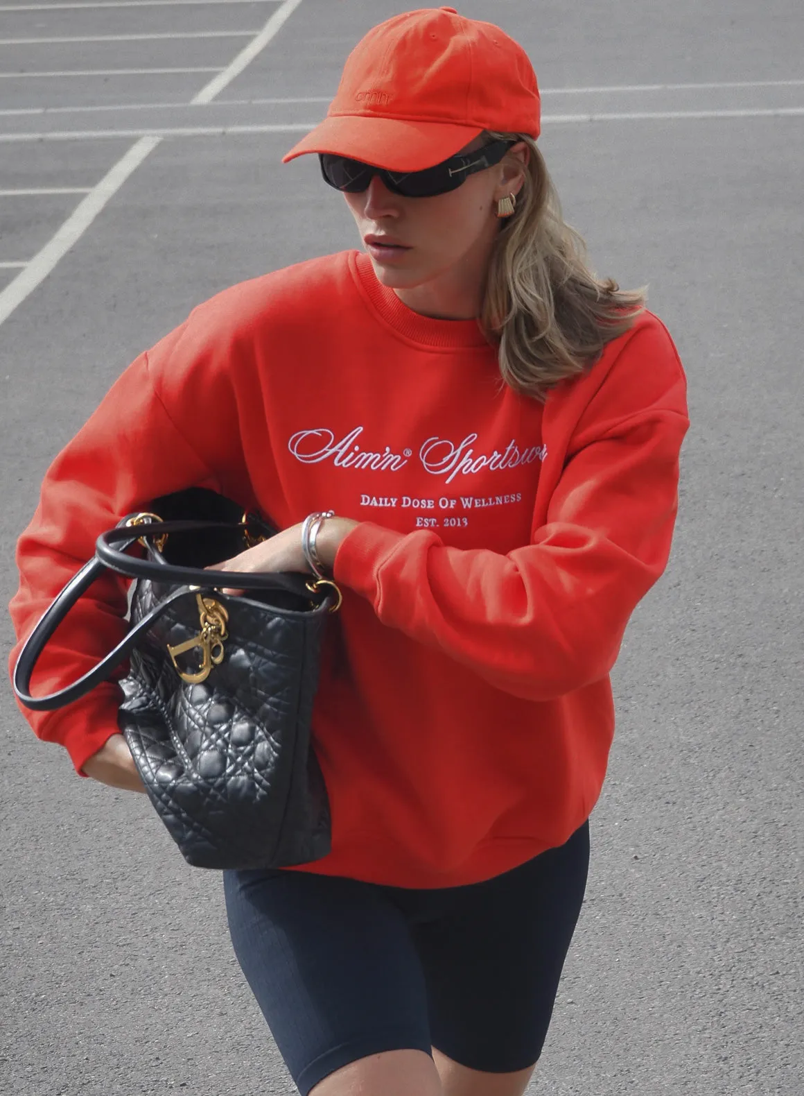 Belted 90's Red Heritage Sweatshirt