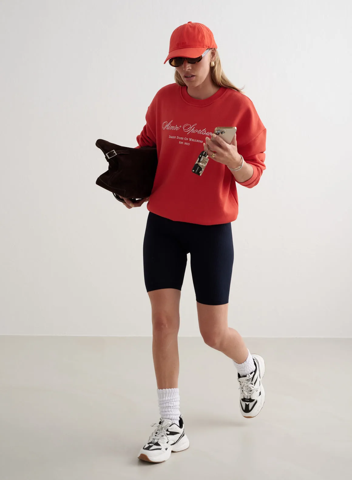 90's Red Heritage Sweatshirt Cane anti static