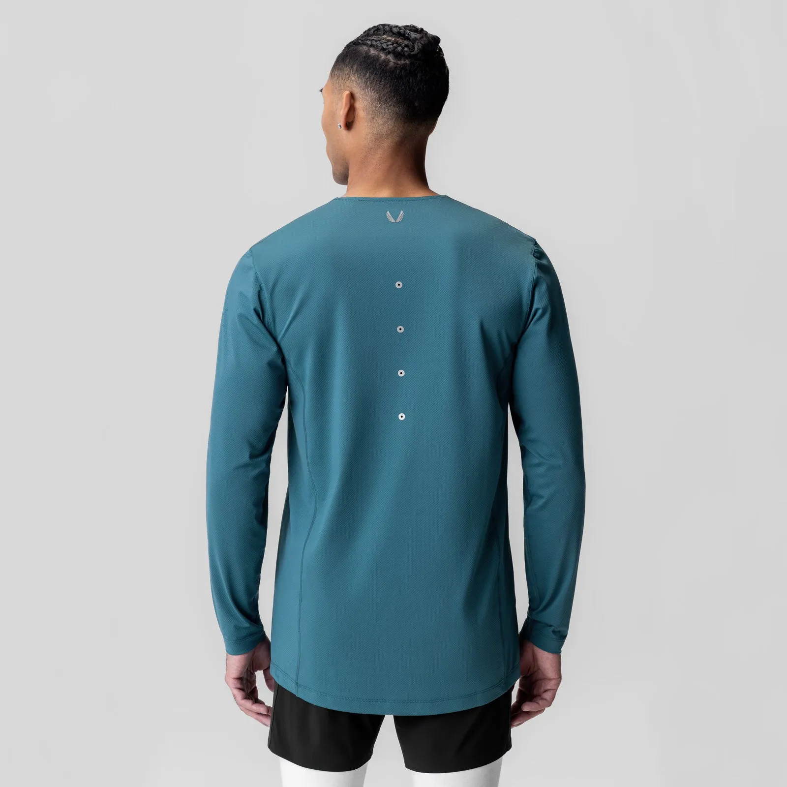 applique 0907. AeroSilver? Training Long Sleeve - Storm "Space Bracket"