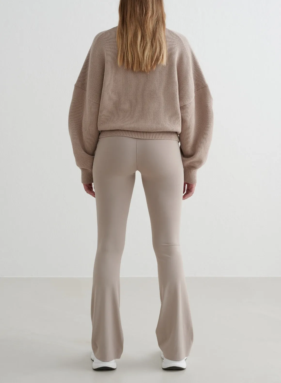 Dark Clay College Knitted Half Zip Vintage feel