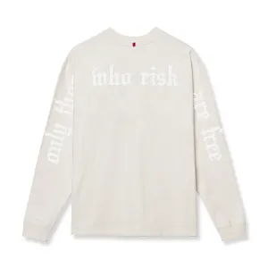 Soup Colorfastness 0851. Tech Essential? Relaxed Long Sleeve - Stone/White "OTWR"