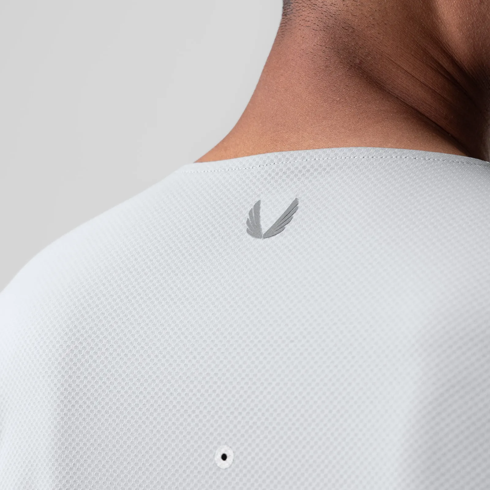 0907. AeroSilver? Training Long Sleeve - Slate Grey "Space Bracket" UV Protective Fabric Eco Friendly