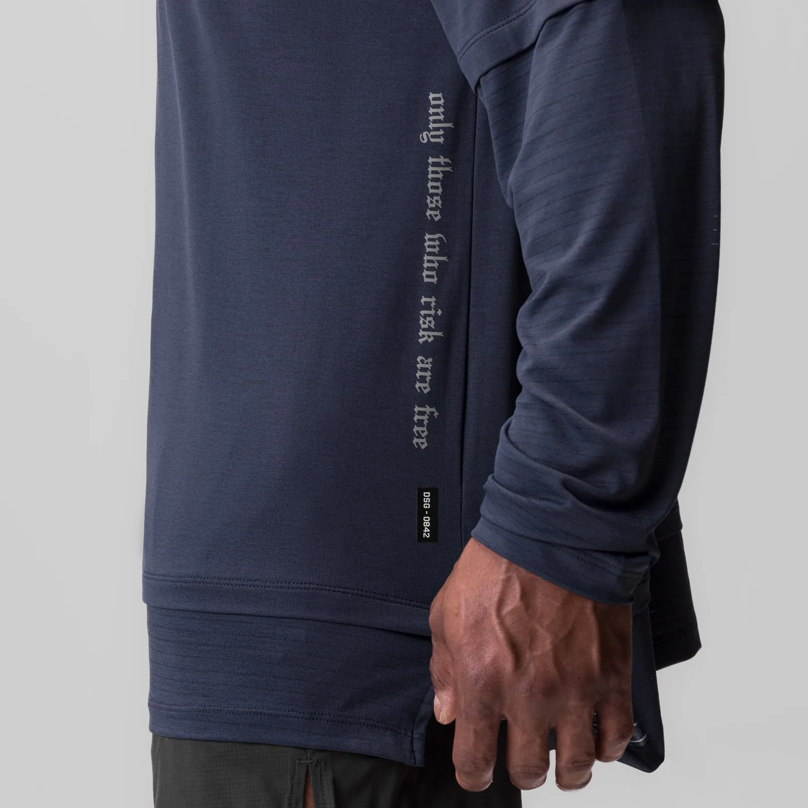 Ceremony Flexible Cuff Design 0842. 3D-Lite? 2.0 Layered Long Sleeve - Navy "OTWR"