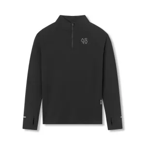 Hiking - wear Pullover type 0906. Thermal Training Quarter Zip - Black "Cyber"