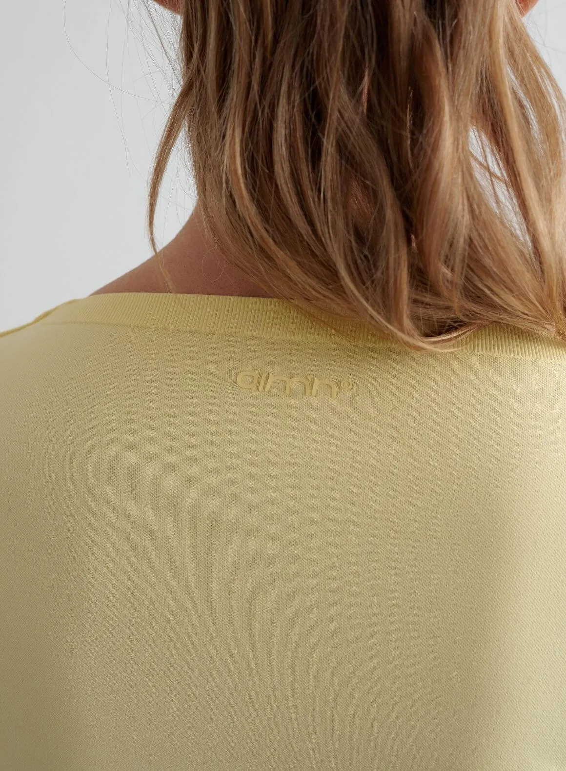 Mellow Shape Seamless Wrap Long Sleeve Roof Striped