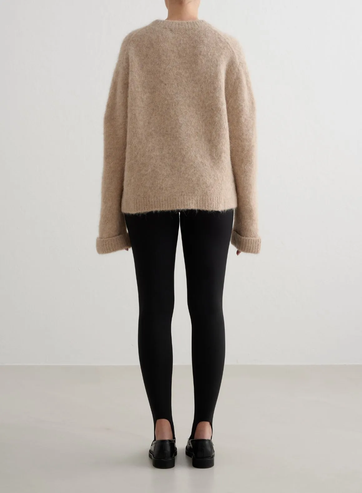 Dark Clay Alpaca Knit Sweater Youth Fit Video
