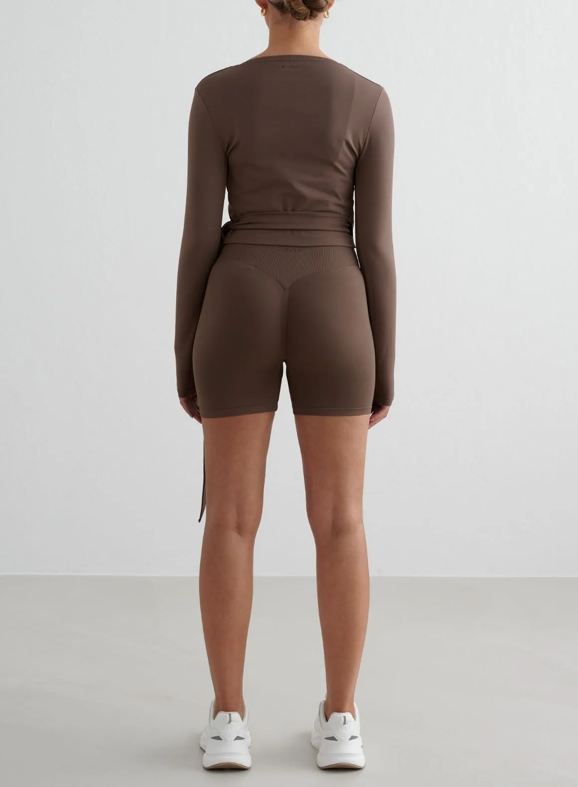 Macchiato Shape Seamless Wrap Long Sleeve Quick Drying