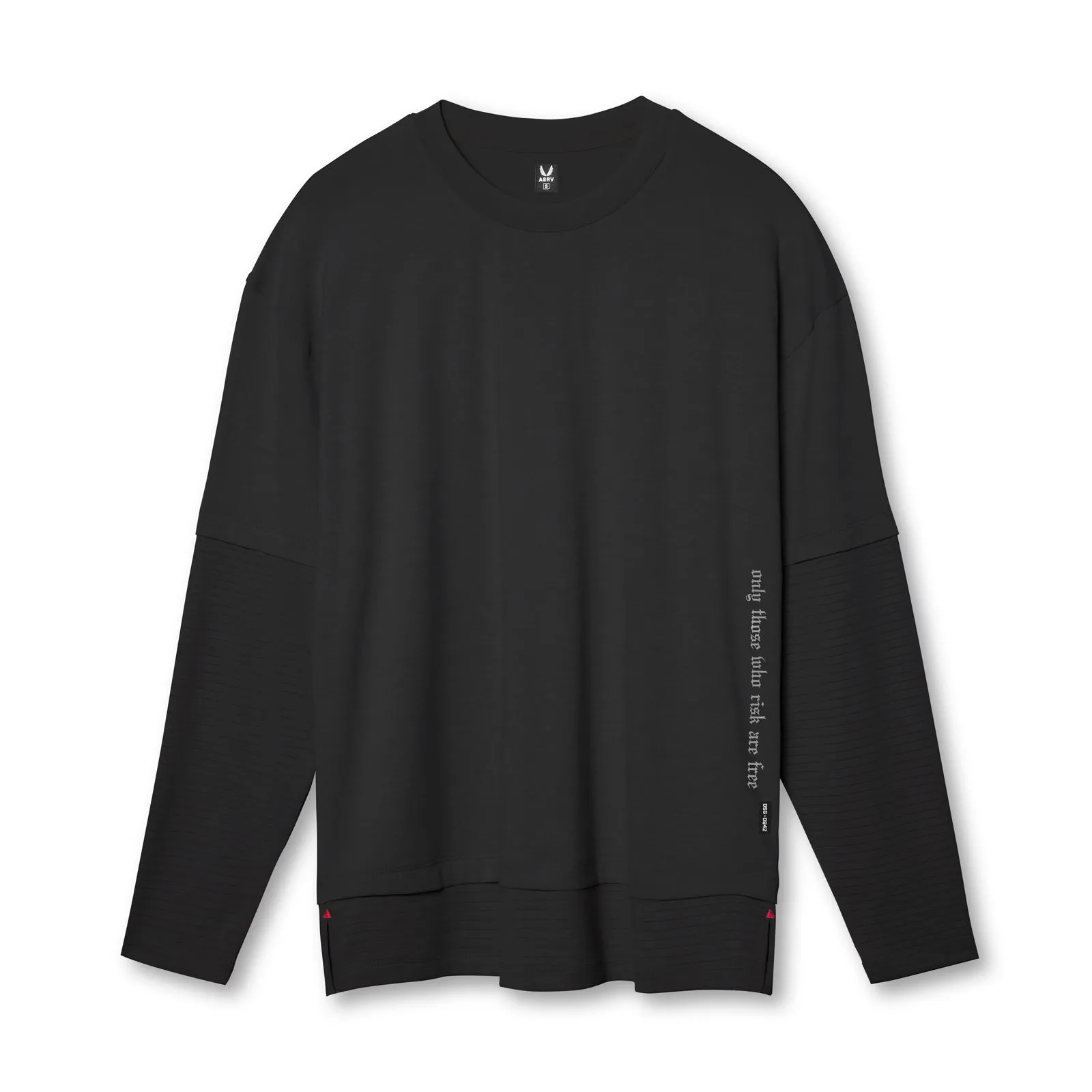 Terrace Wool 0842. 3D-Lite? 2.0 Layered Long Sleeve - Black "OTWR"