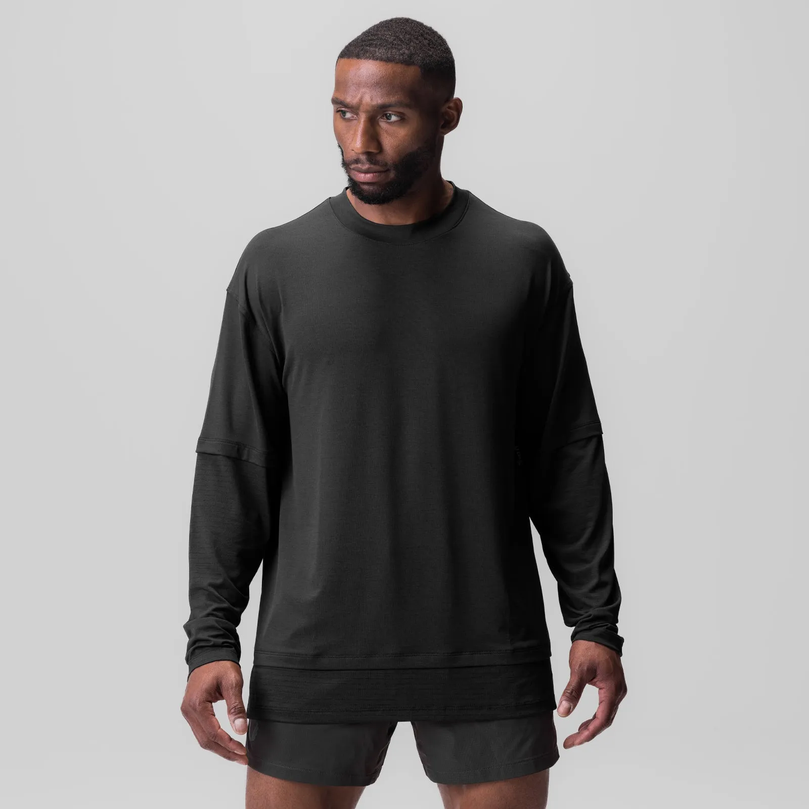 Travel purpose 0842. 3D-Lite? 2.0 Layered Long Sleeve - Black "OTWR"