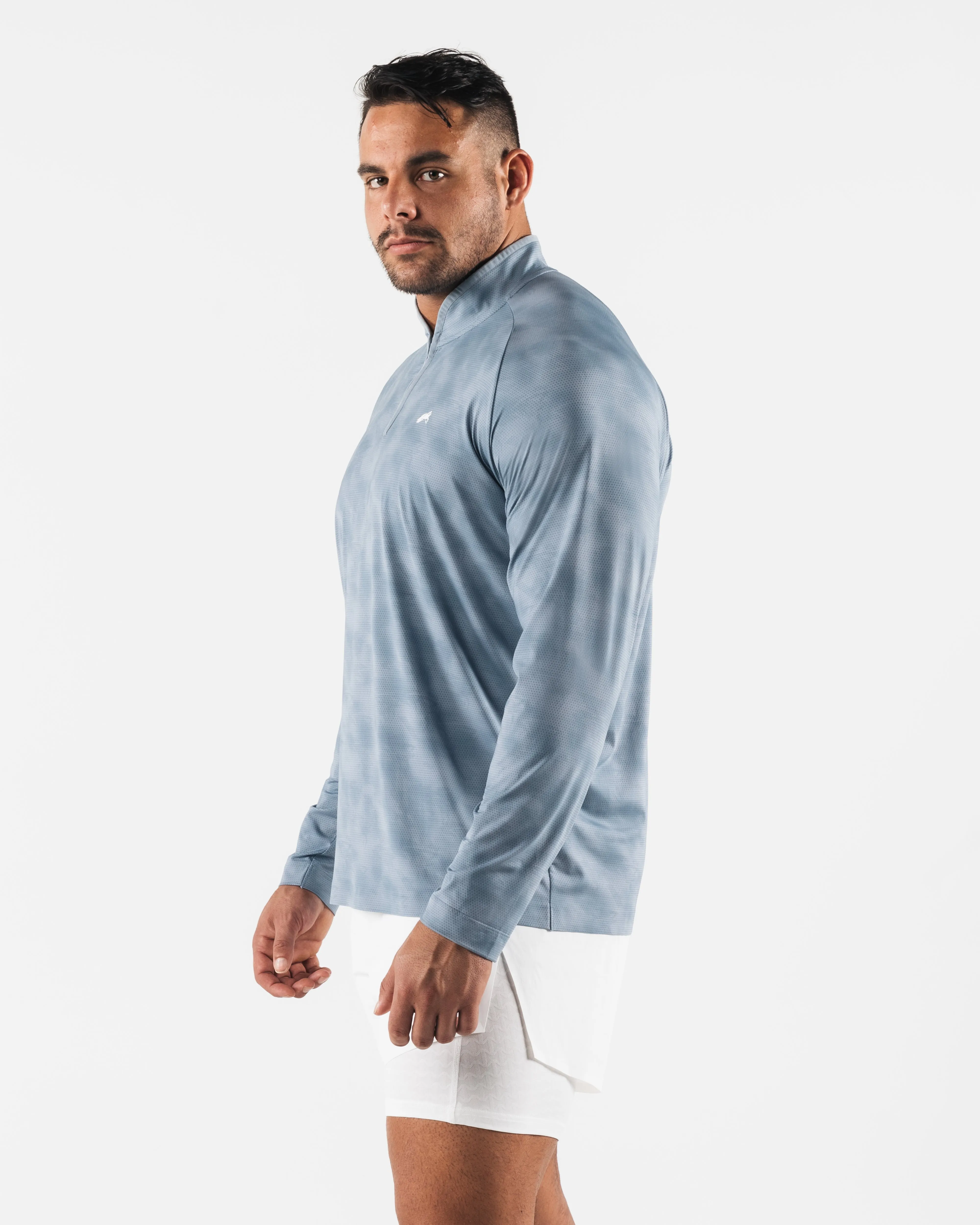 Weekend - wear Affordable Racer Quarter Zip - Slate Print