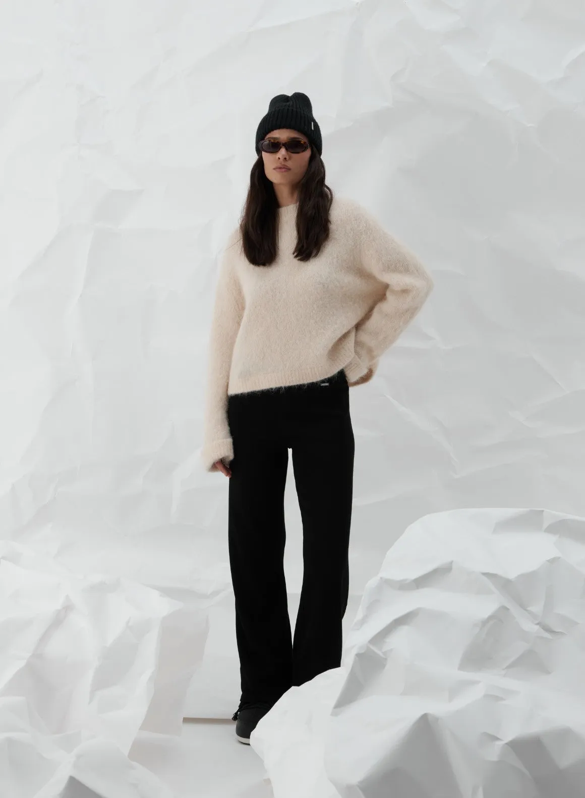 Caf?? Au Lait Alpaca Knit Sweater Party situation