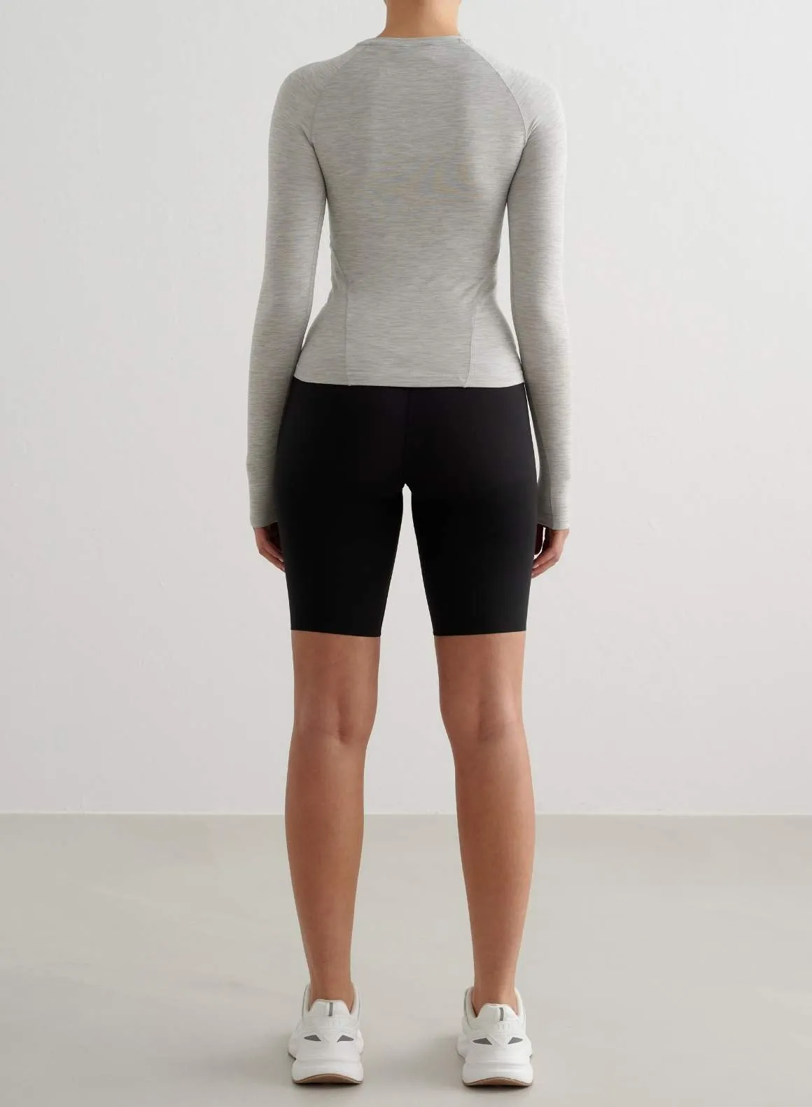 Grey Melange Soft Basic Long Sleeve vintage