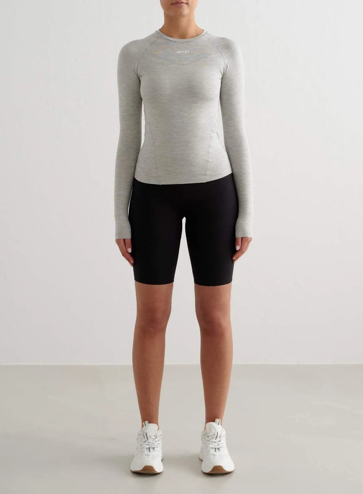 Anniversary Gift Grey Melange Soft Basic Long Sleeve