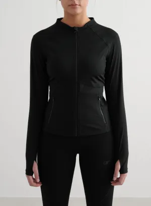 TV show Black Sculpting Zip Jacket
