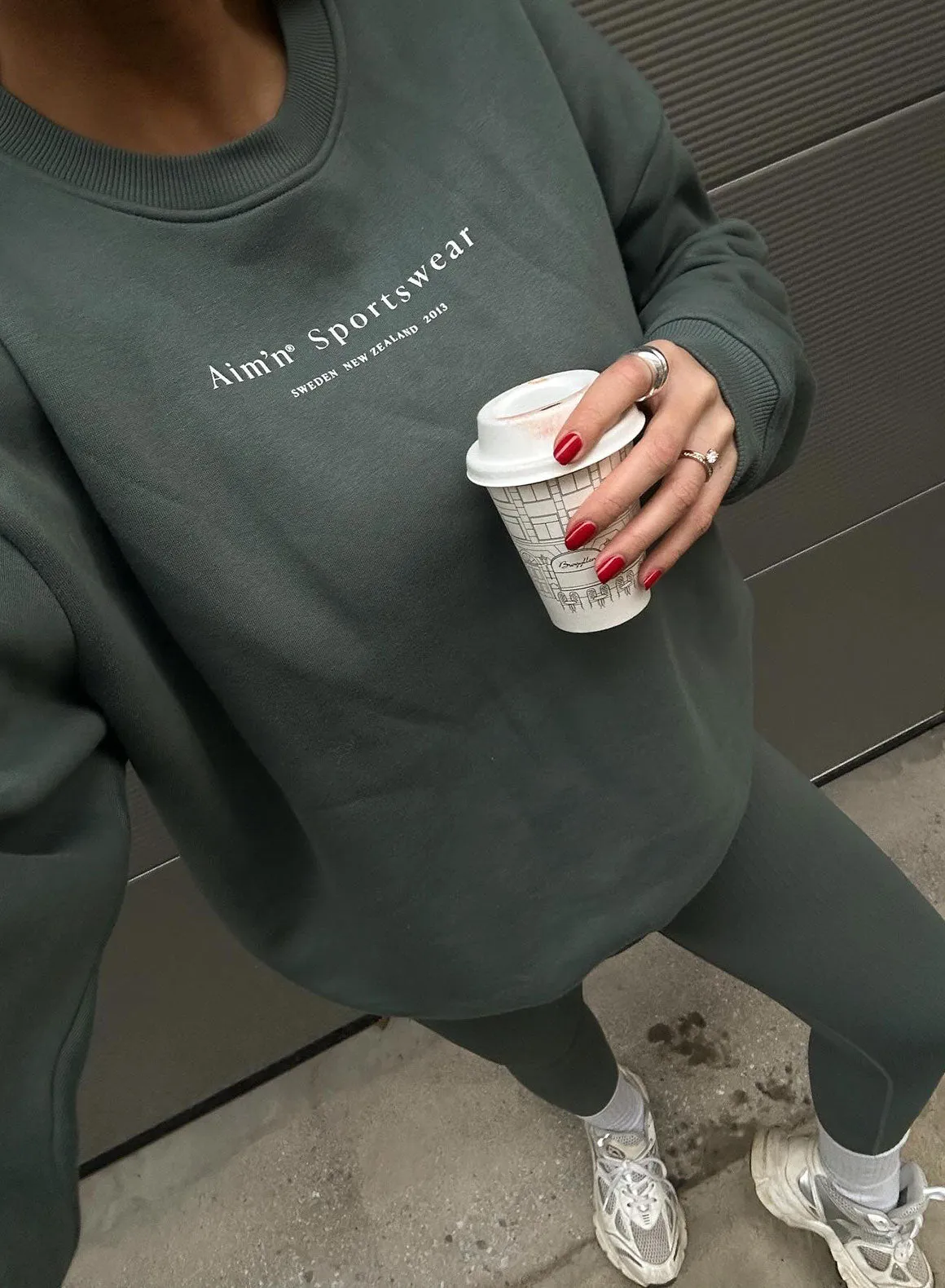 Youth Fit Beach Vacation Sage Serif Sweatshirt