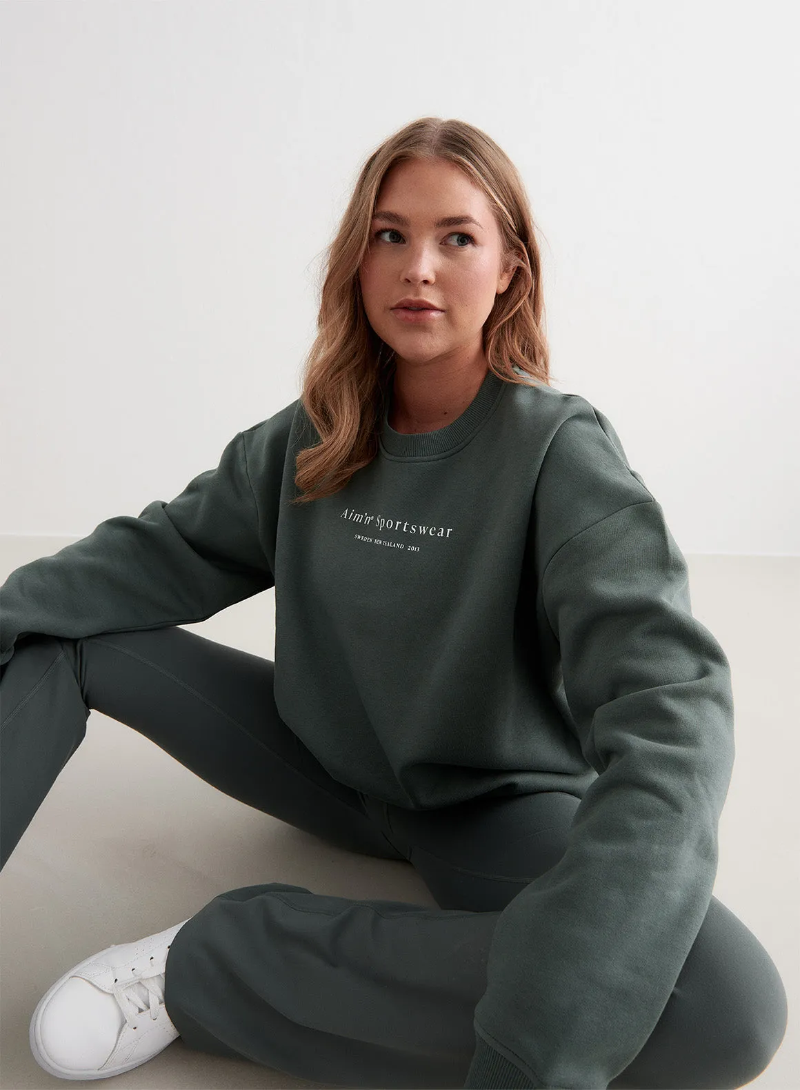 Beautify Sage Serif Sweatshirt