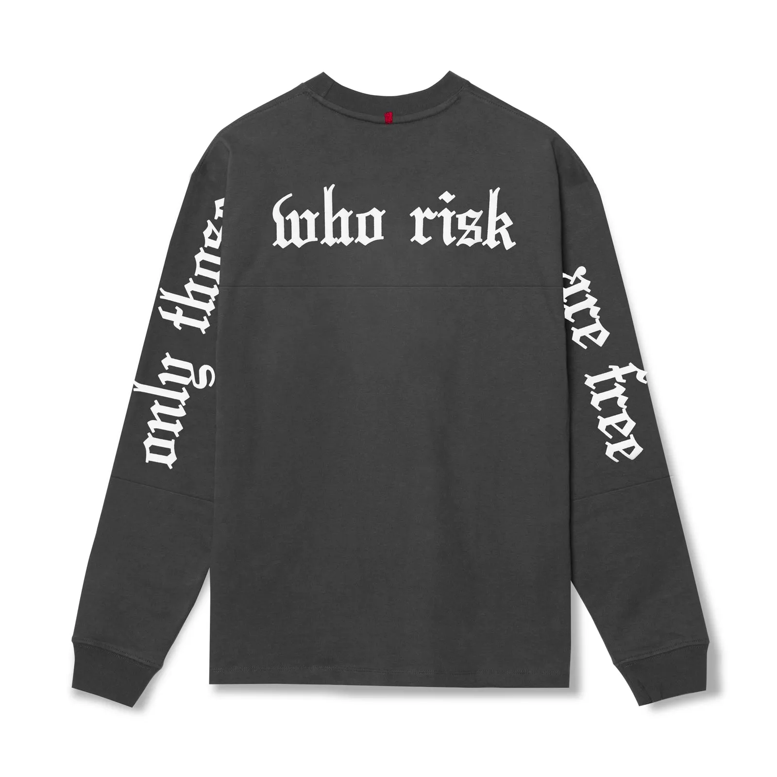 0851. Tech Essential? Relaxed Long Sleeve - Space Grey/White "OTWR" Snowy day Affordable