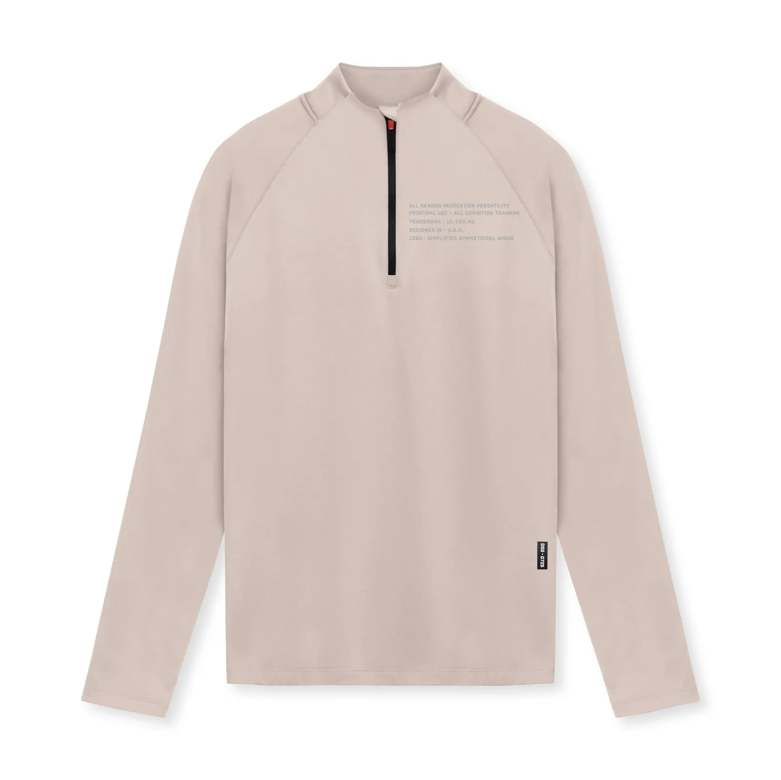 anti static Budget Friendly 0725. Core Fitted Quarter Zip - Chai