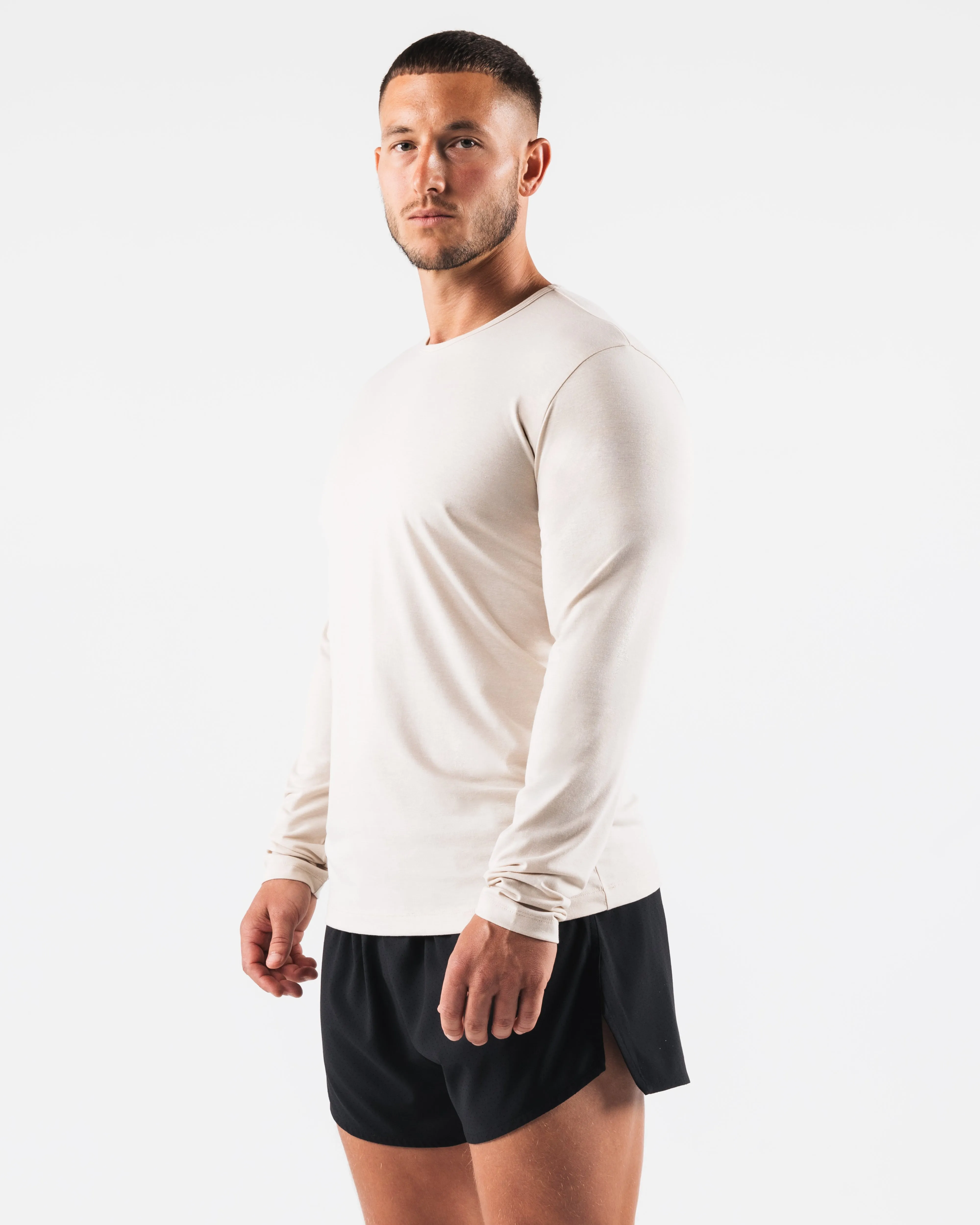 Zero Classic LS Tee 2pk - Cream Denim Photo