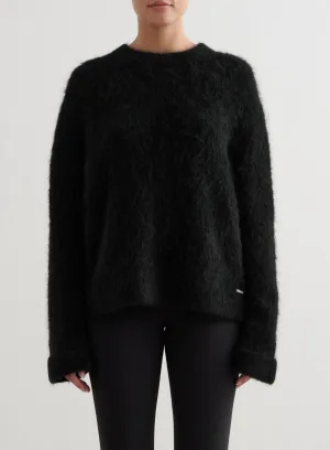 Black Alpaca Knit Sweater Flatland area Gift