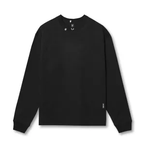 0851. Tech Essential? Relaxed Long Sleeve - Black Shelf