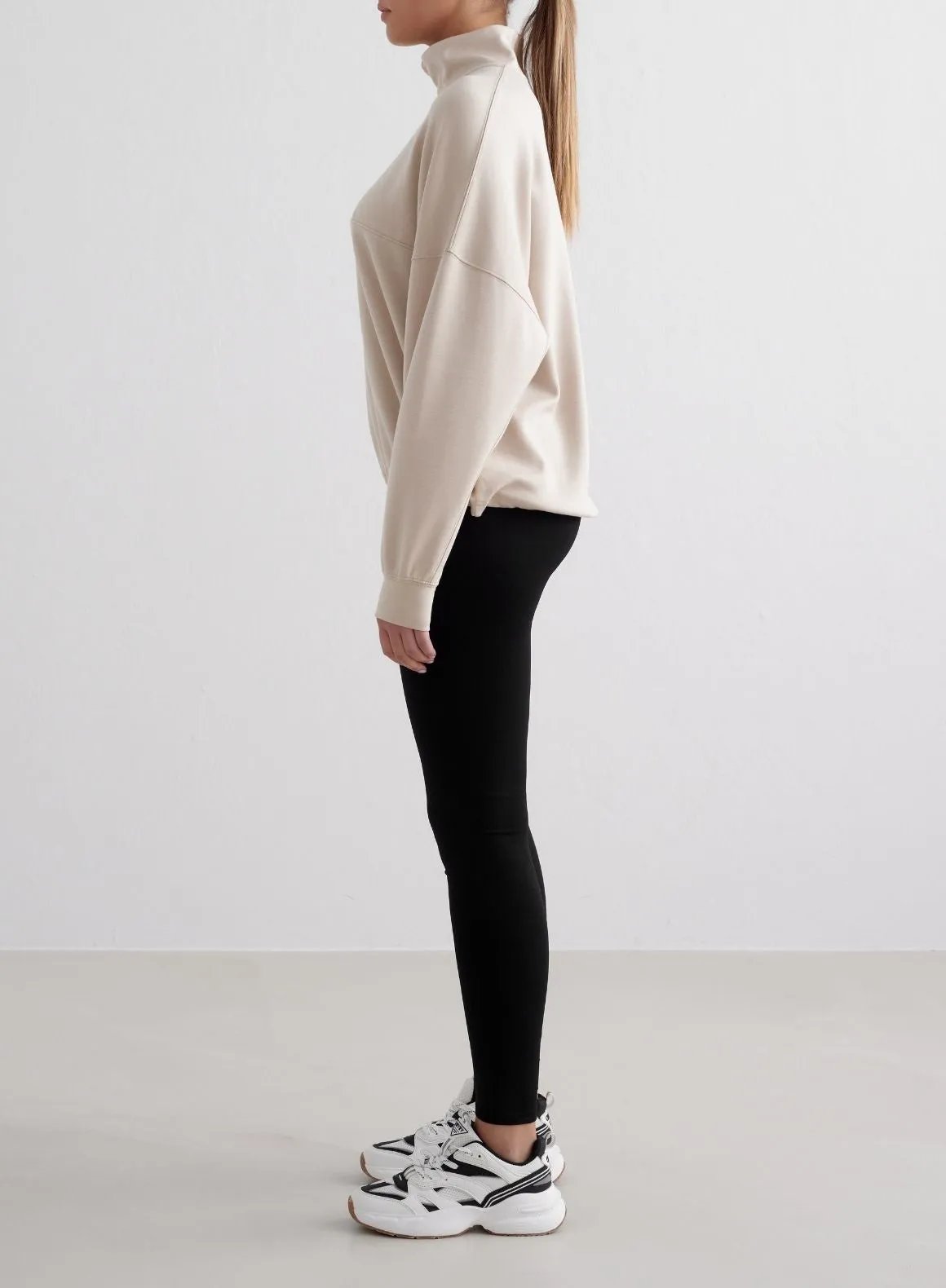 Formal Wear Caf?? Au Lait Comfy Modal Half Zip