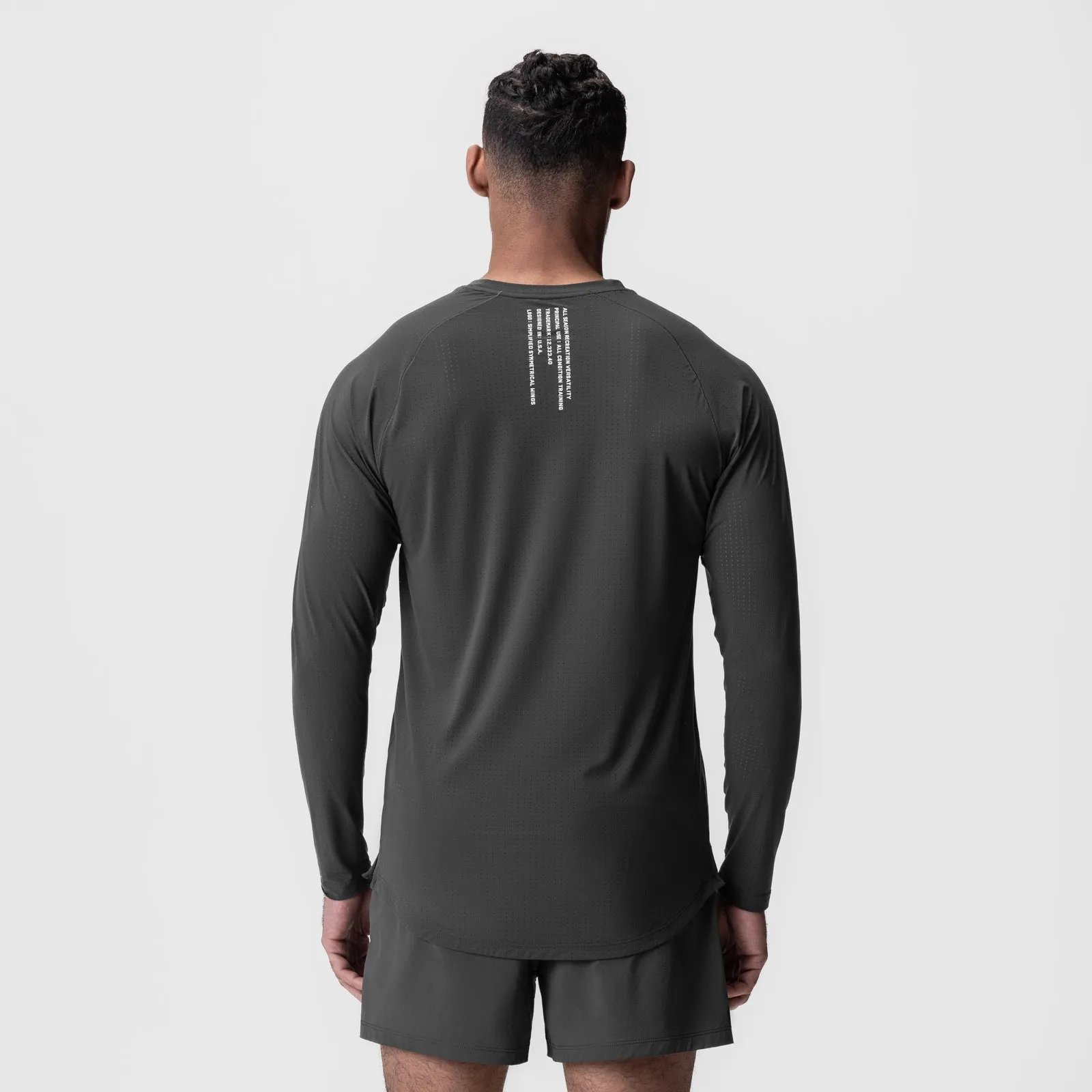 Bracelet Button up 0947. Laser-Vent? Established Long Sleeve - Space Grey