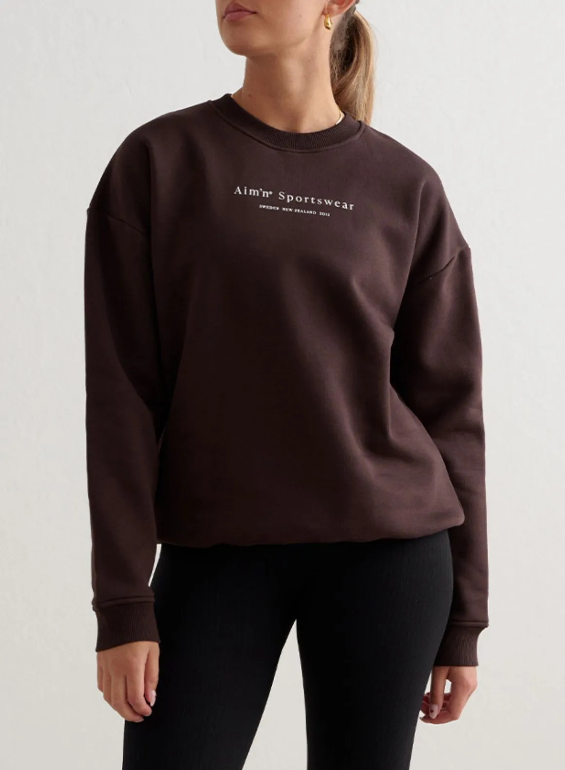 Warm Cacao Serif Sweatshirt