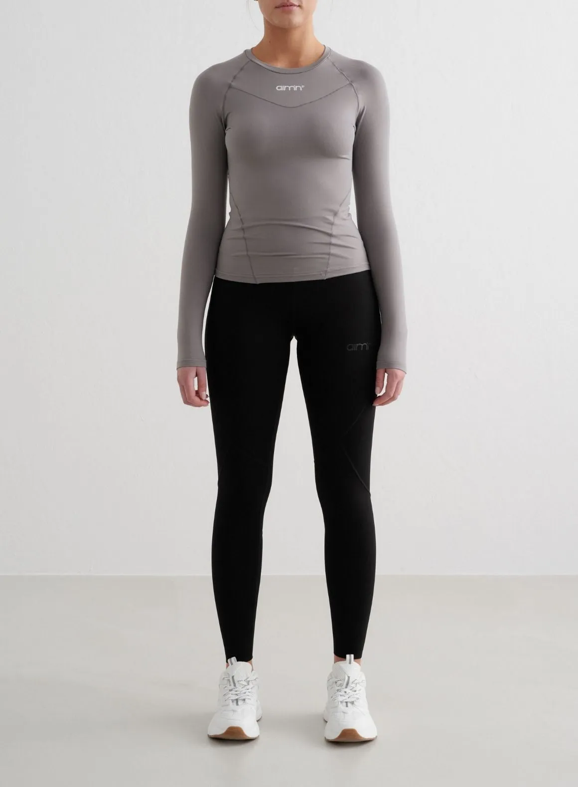 Concrete Soft Basic Long Sleeve Afternoon outing Office - wear