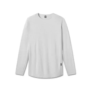 1058. Creora? Cotton Modal Long Sleeve - Heather Grey Casual Style Celebrity