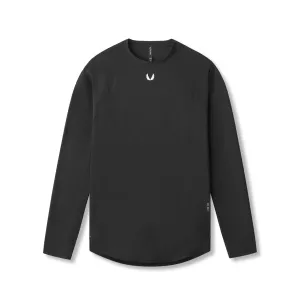 0947. Laser-Vent? Established Long Sleeve - Black Writing