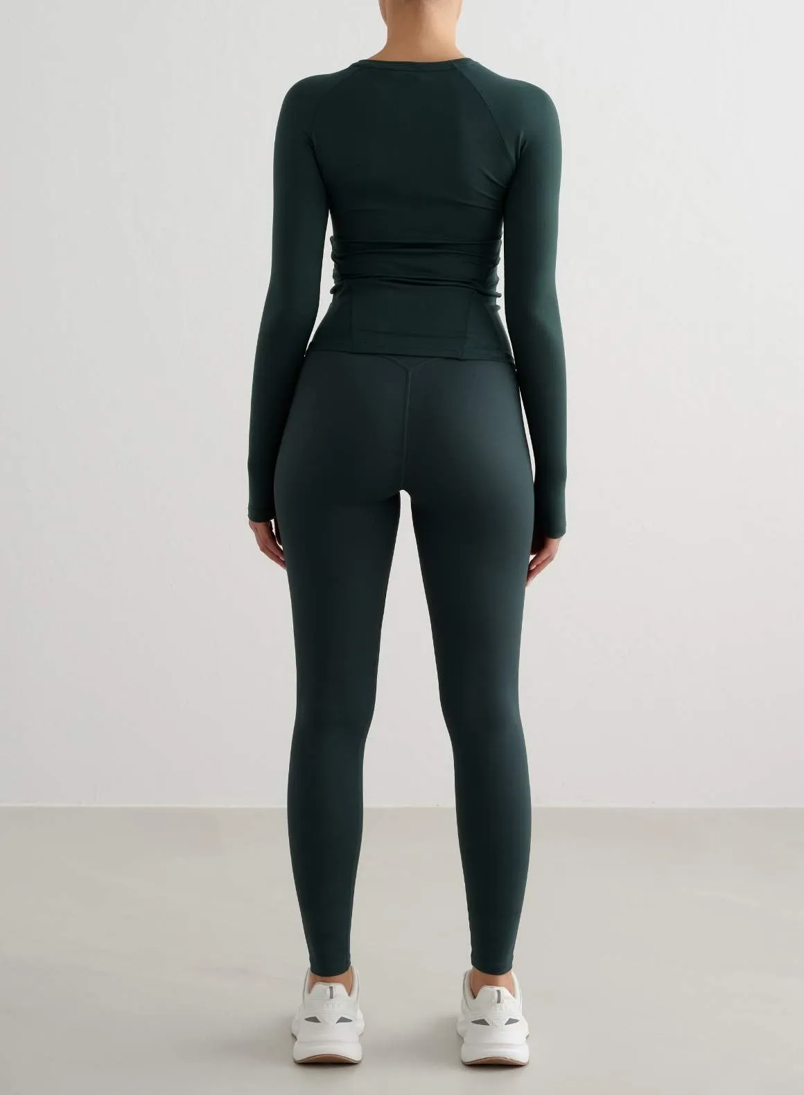 Deep Emerald Soft Basic Long Sleeve slim Pet Friendly
