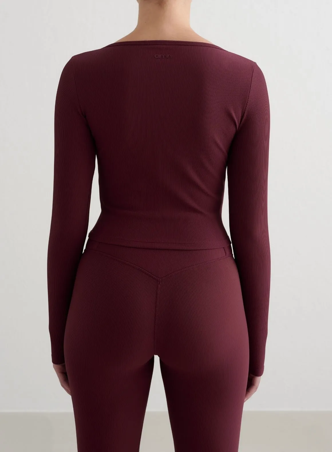 Bathrobe Cherry Ribbed Performance Zipped Cardigan