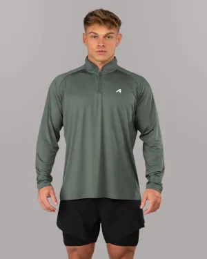 professional Coordinate Racer Quarter Zip - Muted Sky
