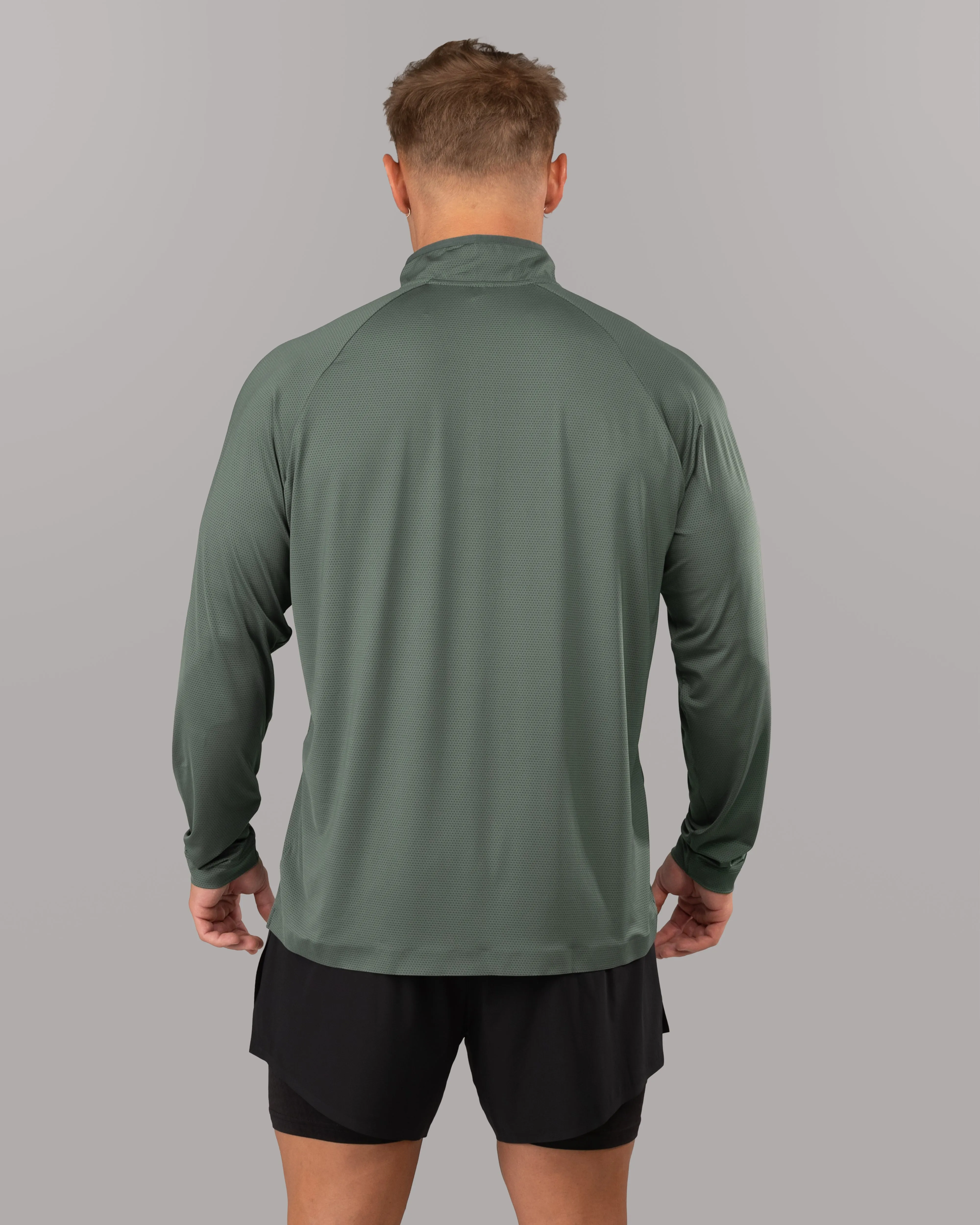 Racer Quarter Zip - Muted Sky Exclusive