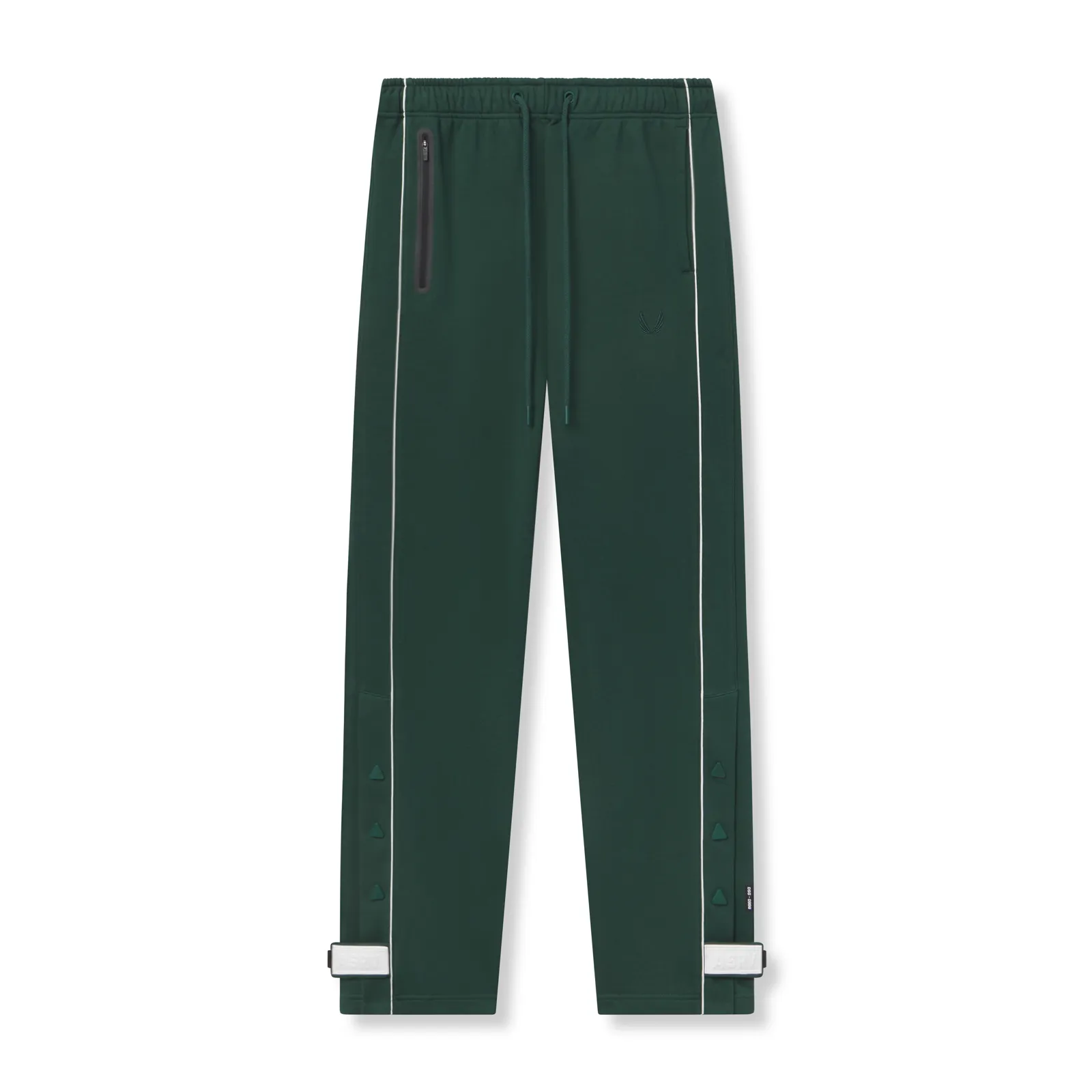 Outdoor Use 0998. Herringbone Terry Snap Button Sweats - Forest Green