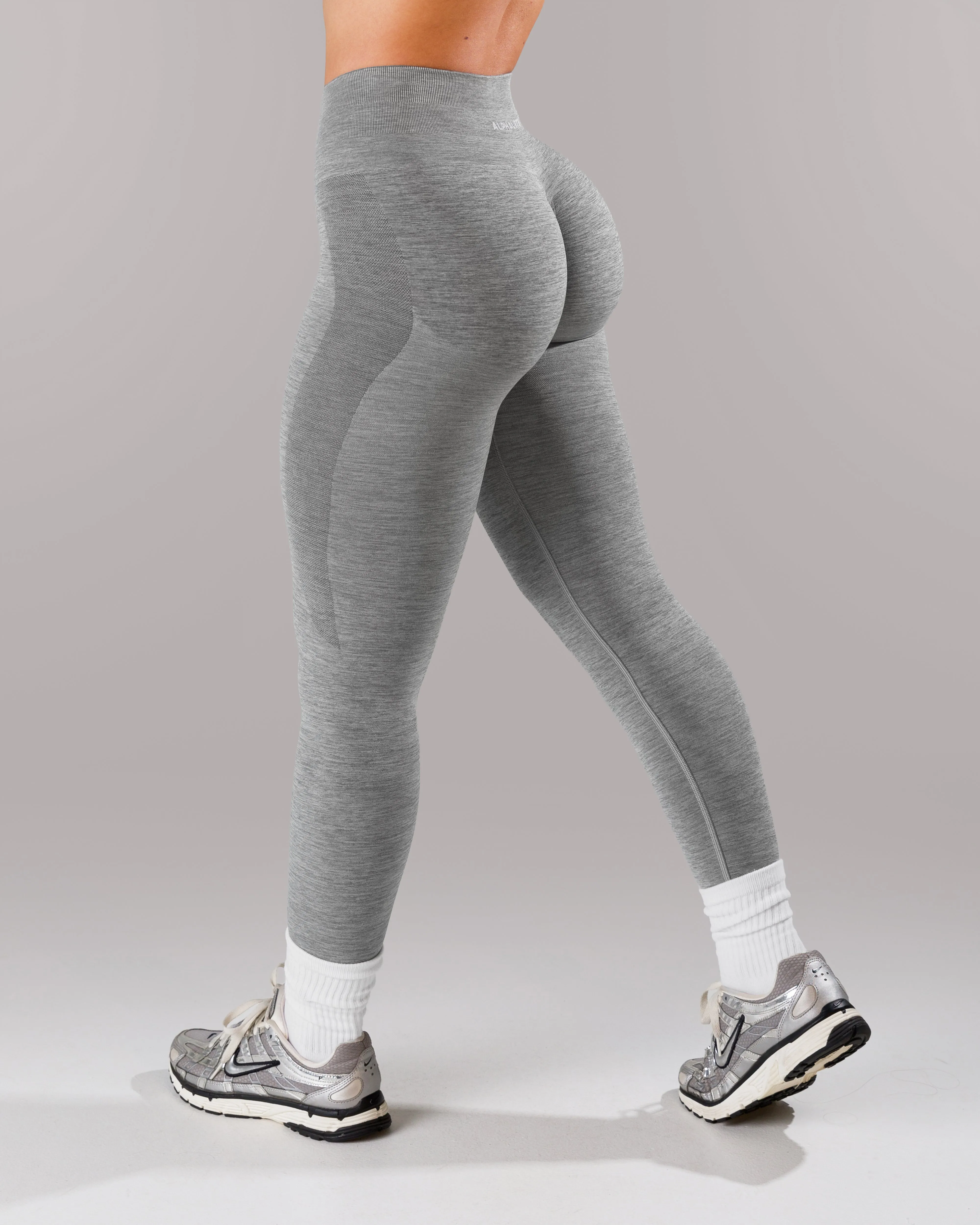 Neutral Color Tough Build Pump Legging - Heather Grey