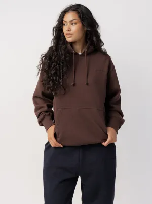 Classic Hoodie in Espresso Contemporary Fashion Rugged Texture