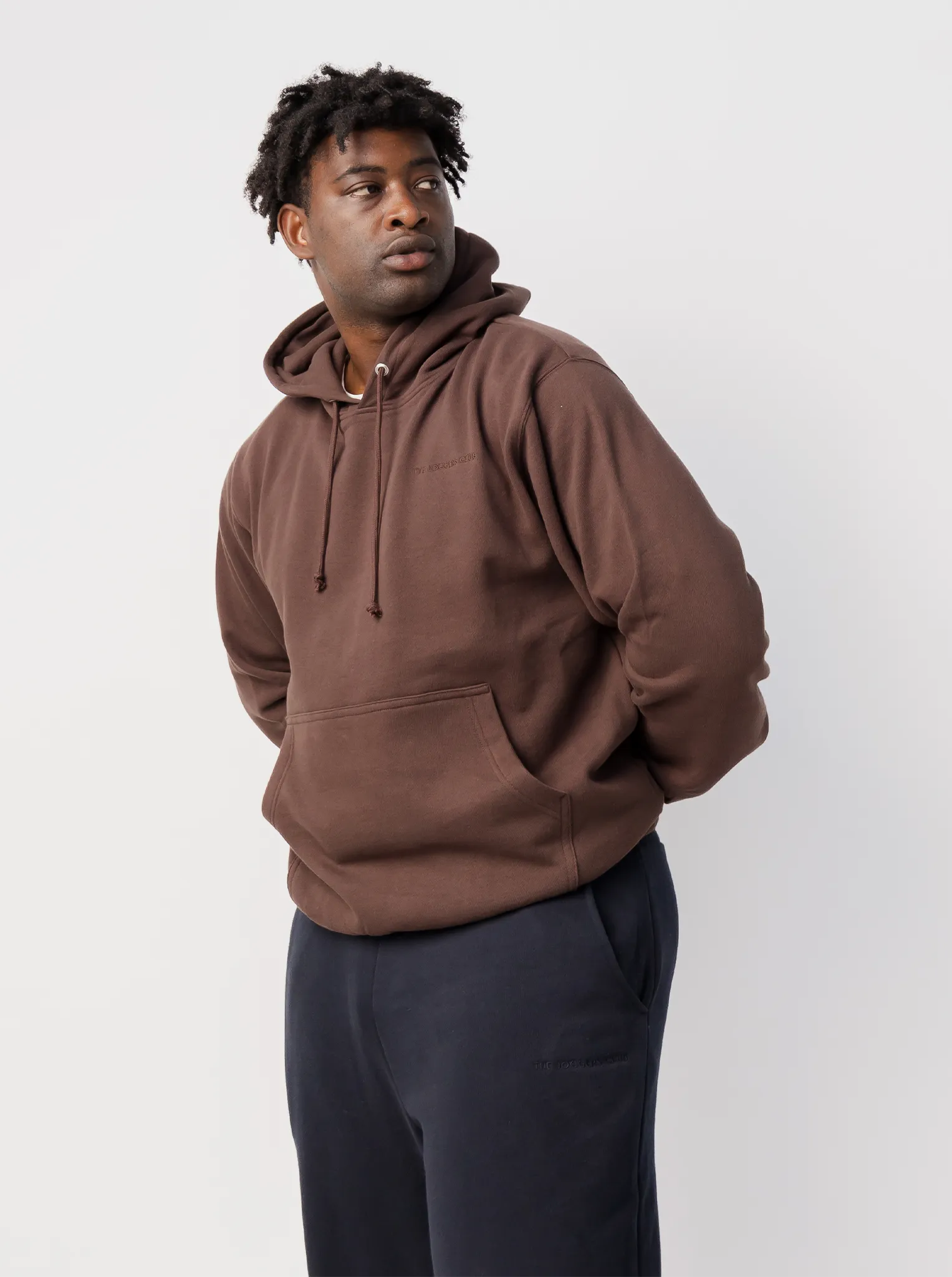 Classic Hoodie in Espresso Classic Pullover Design Removable Hood