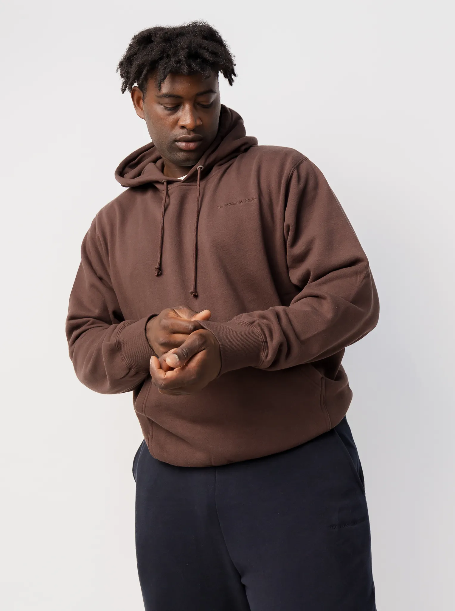 Classic Hoodie in Espresso Steampunk style Glossy Look