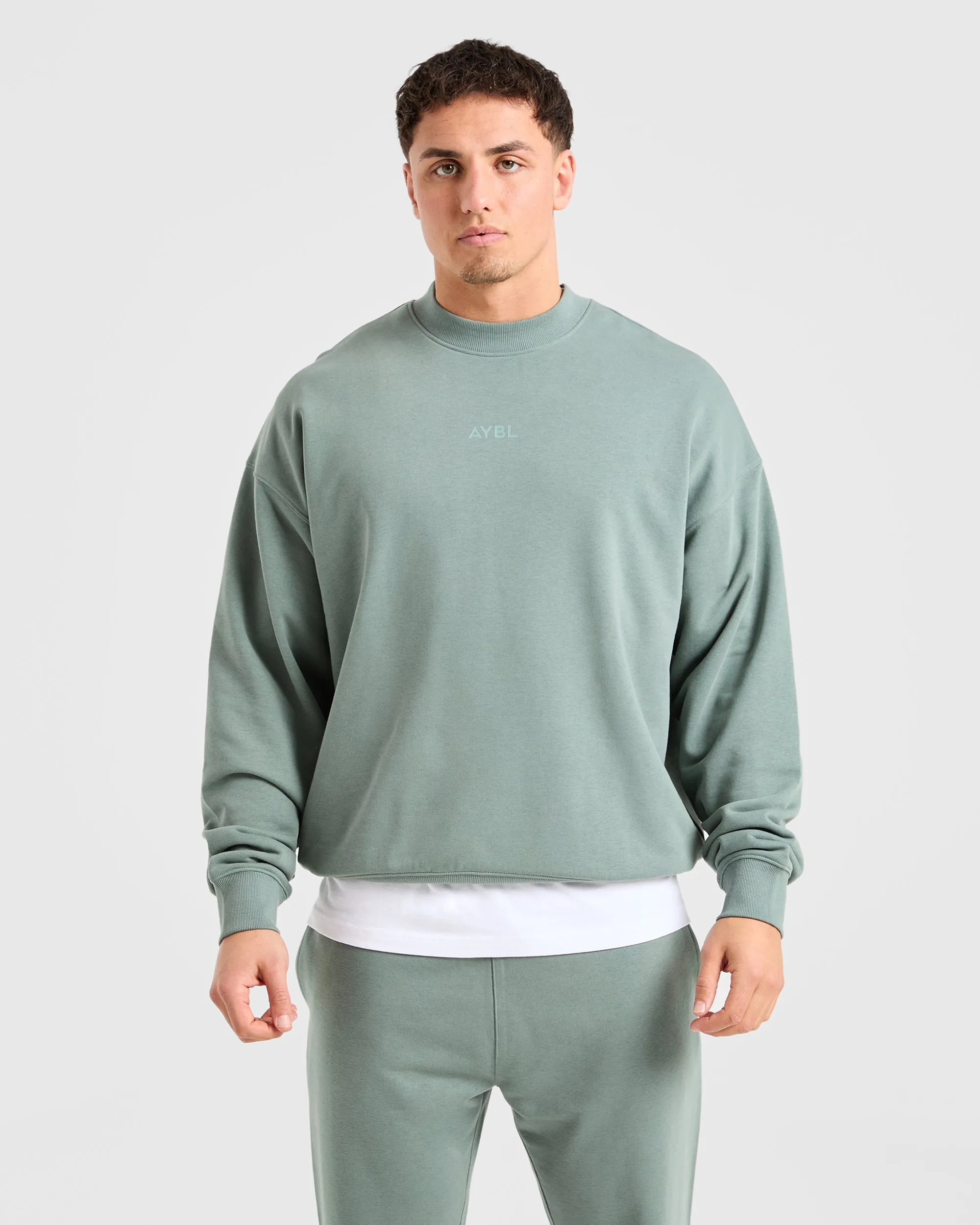 Craft Oversized Sweater - Vintage Sage dark colors