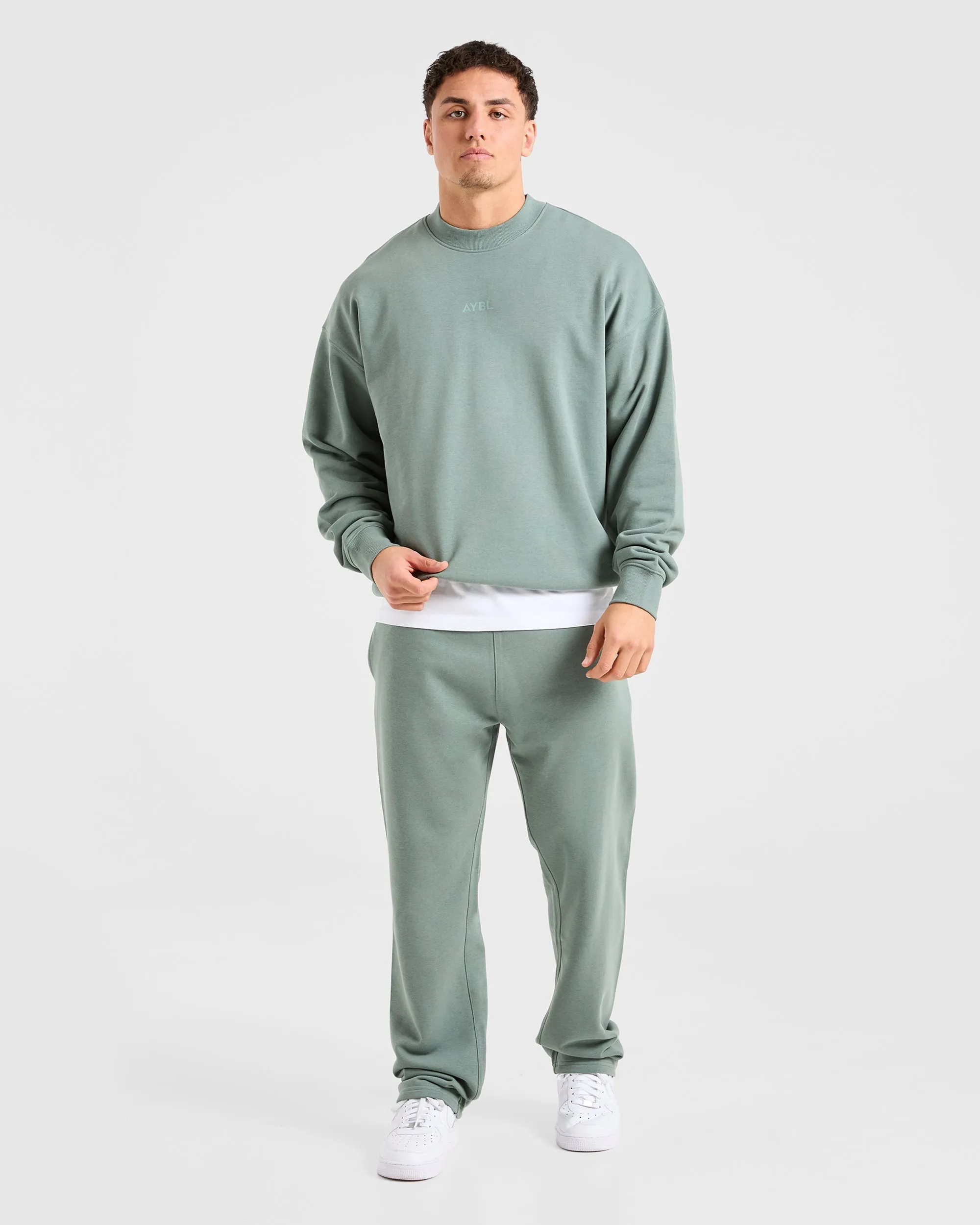 Senior Kangaroo Pocket Craft Oversized Sweater - Vintage Sage