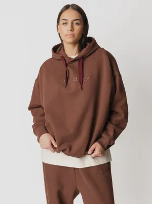 full zip Front Pouch Essentials Linear Oversized Hoodie